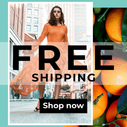 Online Clothing Store Ad Maker  526