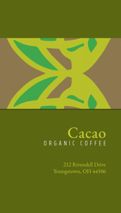 Business Card Template for Coffee Shops