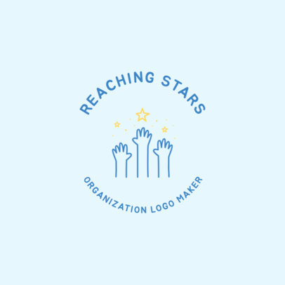 Charity Logo Template with Hands