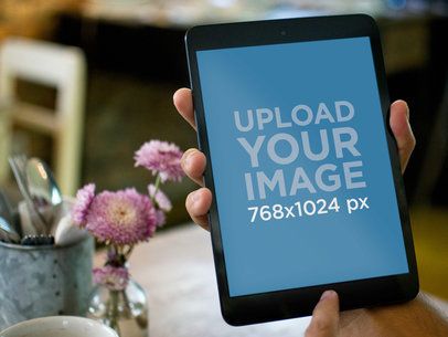 Black iPad Mini Coffee Shop