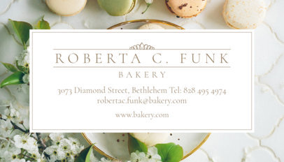 Bakery Business Card Generator 61