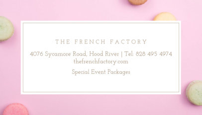 French Bakery Business Card Maker 61a