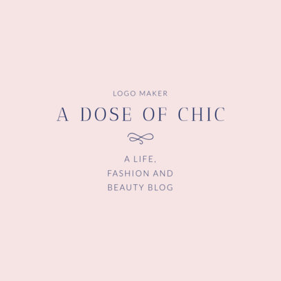 Simple Fashion and Beauty Influencer Logo Maker 