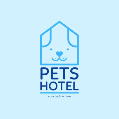 Pet Hotel Logo Design Template