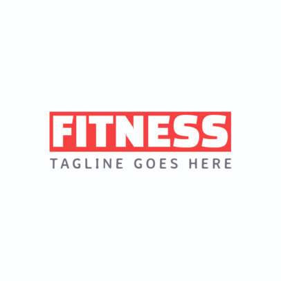Simple Fitness Logo Template 