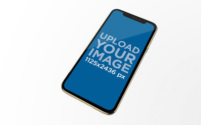 iPhone 11 Pro Mockup on a Solid Background 
