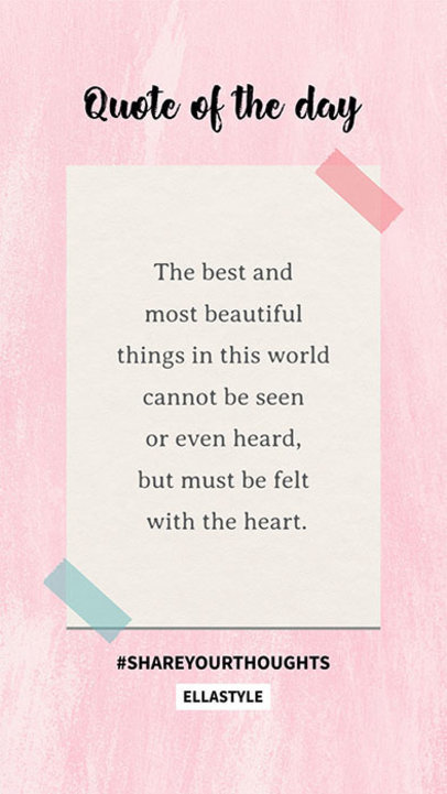 Instagram Story Maker for a Quote of the Day Design