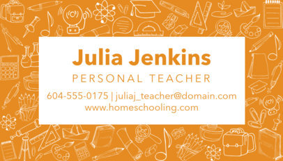 Business Card Generator for Teachers 575