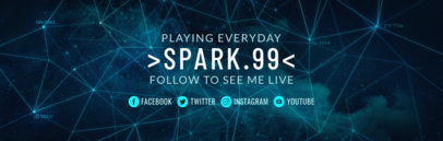 Twitch Banner Maker with a  Space Background