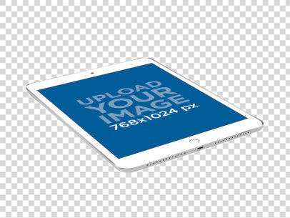 Mockup of an iPad Slightly Leaning Towards the Left 22476