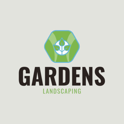 Landscaping Logo Maker with a Plant Icon