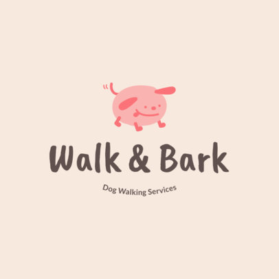  Dog Walker Logo Template for Dog Walking Services