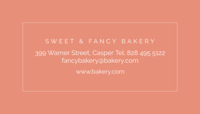 Fancy Bakery Business Card Maker 61e