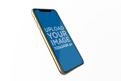 iPhone XS Render Mockup Slightly Leaning Backwards 22597