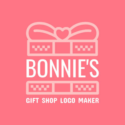 Pink Logo Template for Gift Stores