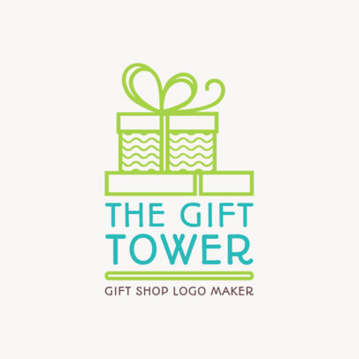 Gift Logo Maker with Gift Box Illustration