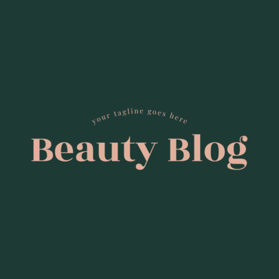 Text Only Logo Maker for a Beauty Blog
