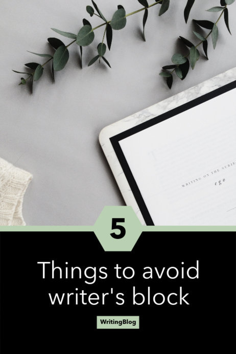 Placeit - Writer's Block Pinterest Pin Template