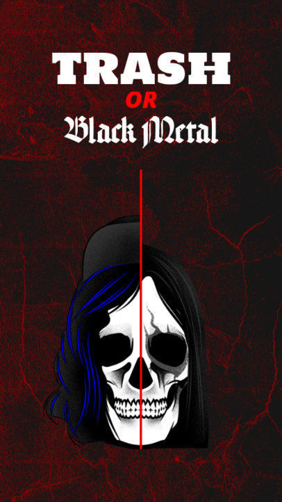 This or That Insta Story Template with Skulls 602d