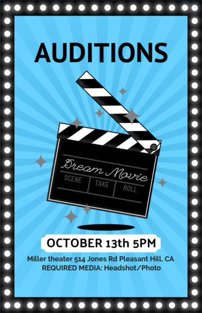 Movie Auditions Casting Flyer Template 