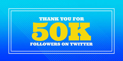 Thank You Followers Twitter Post Maker 619