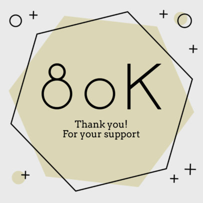 Followers Milestone Template for an Instagram Post