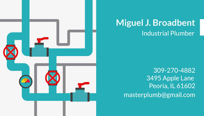 Industrial Plumber Business Card Creator