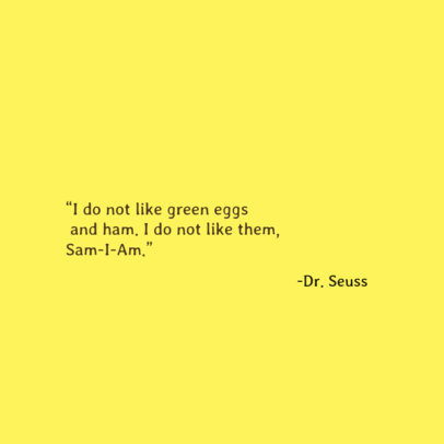 Simple Instagram Post Quote Template