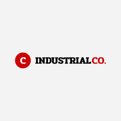 Industrial Company Online Logo Template 
