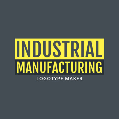 Industrial Manufacturing Business Logo Creator 