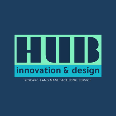 Research and Manufacturing Service Logo Maker 