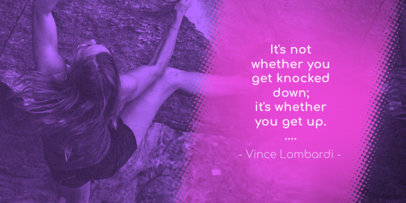 Motivational Sports Quotes Post Maker for Twitter