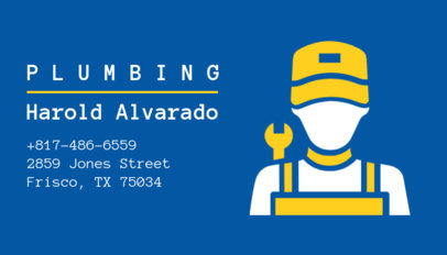 Plumbing Business Card Creator 654c