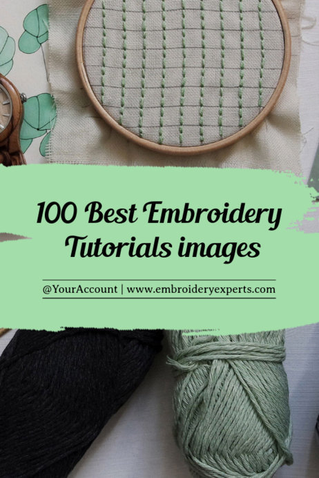 Embroidery Tutorial Pinterest Post Maker 