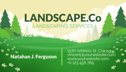 Business Card Template for a Landscape Design Company