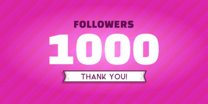 Stripped Twitter Post Maker for a Milestone Post for Followers 617a