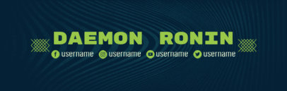 Cool Channel Banner Template for Twitch 
