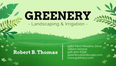 Landscaping and Irrigation Business Card Maker