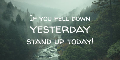 Twitter Post Template for Inspirational Quotes