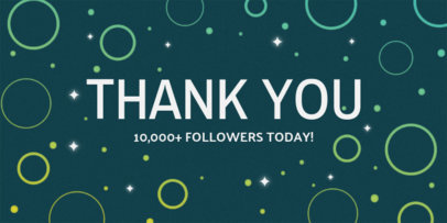 Followers Milestone Celebration Twitter Post Template 625c