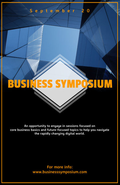 Flyer Maker for Business Conference with Business Images