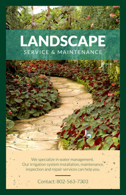 Flyer Maker for Landscaping Business with Images 697