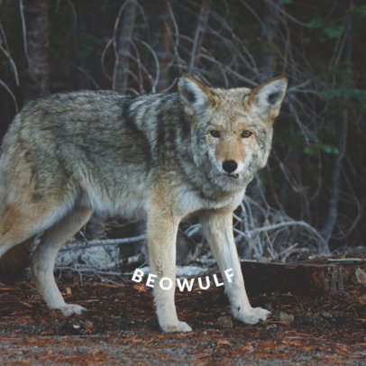 Phone Grip Template with Animal Backgrounds