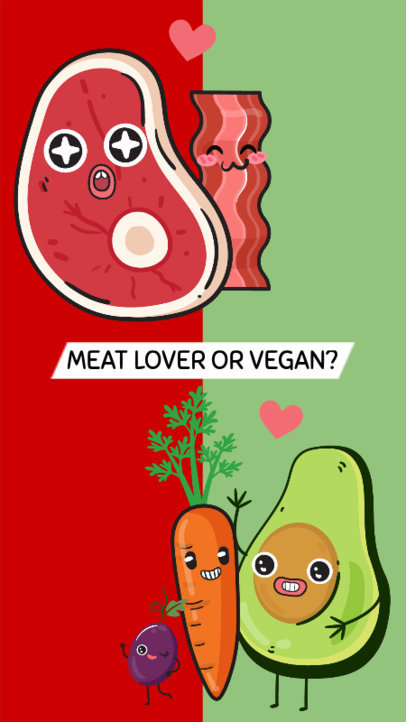 Vegan or Not Instagram Story Template