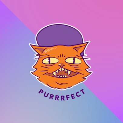 Cool Cat Phone Grip Template