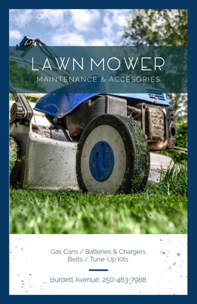 Mobile Lawn Mower Repair Flyer Maker 697b