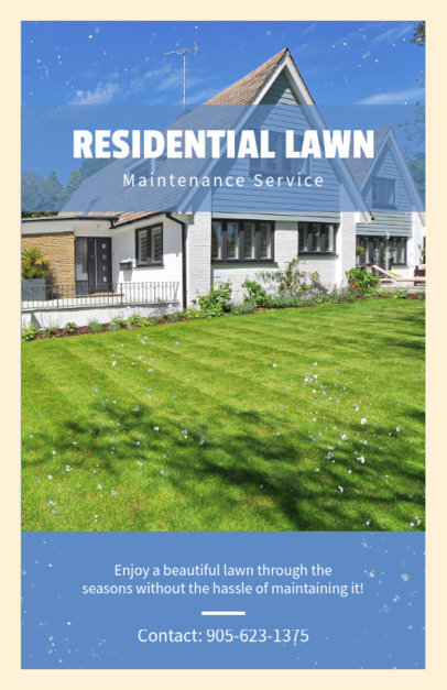Flyer Template for a Residential Lawn Maintenance Company 697c