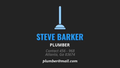 Business Card Maker for a Plumber 664