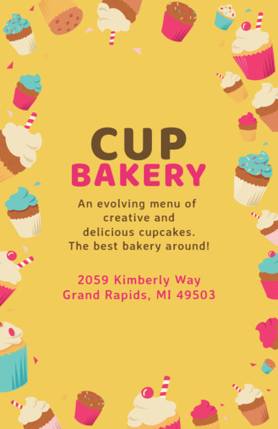 Cupcake Bakery Flyer Design Maker 