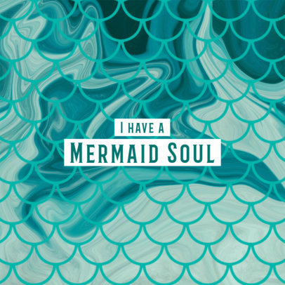 Phone Grip Template with Cute Mermaid Graphics 